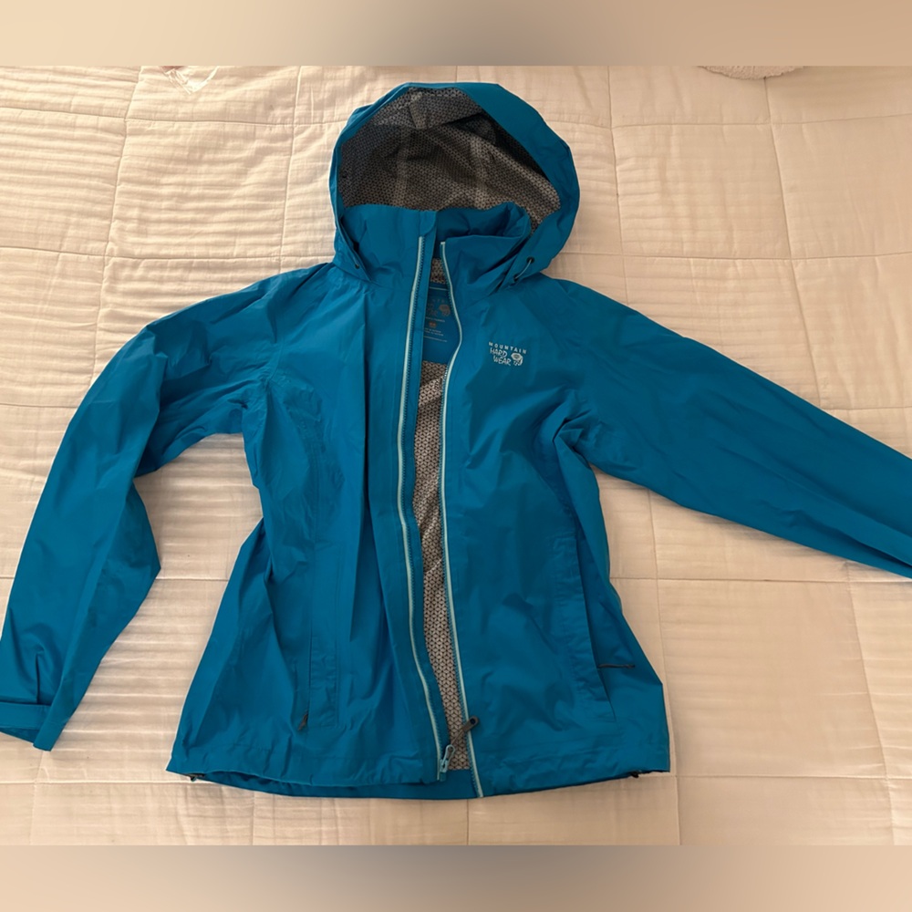 Mountain Hardwear Kids Blue Raincoat